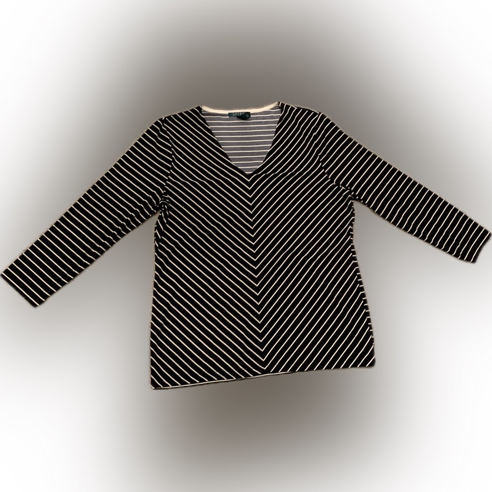 Lauren Ralph Lauren polyester jersey top XL